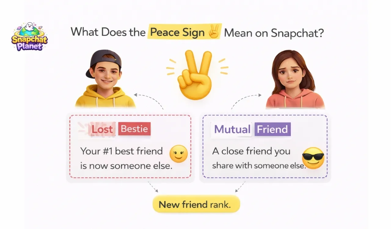 Peace Sign Emoji Mean on Snapchat