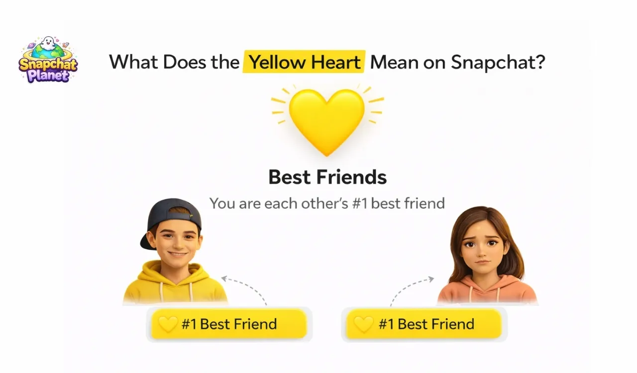 Yellow Heart Mean on Snapchat