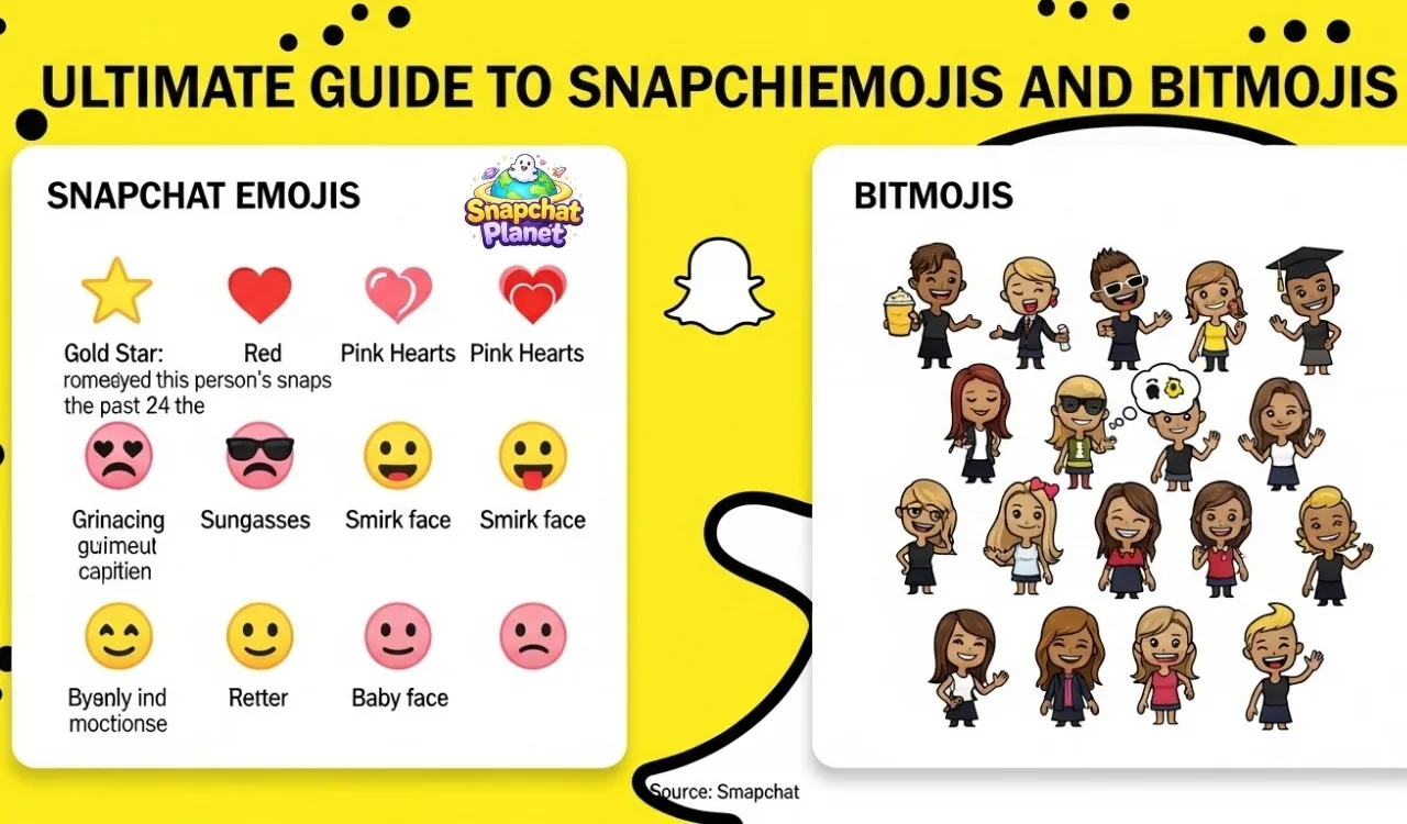 Guide to Snapchat Emojis and Bitmojis