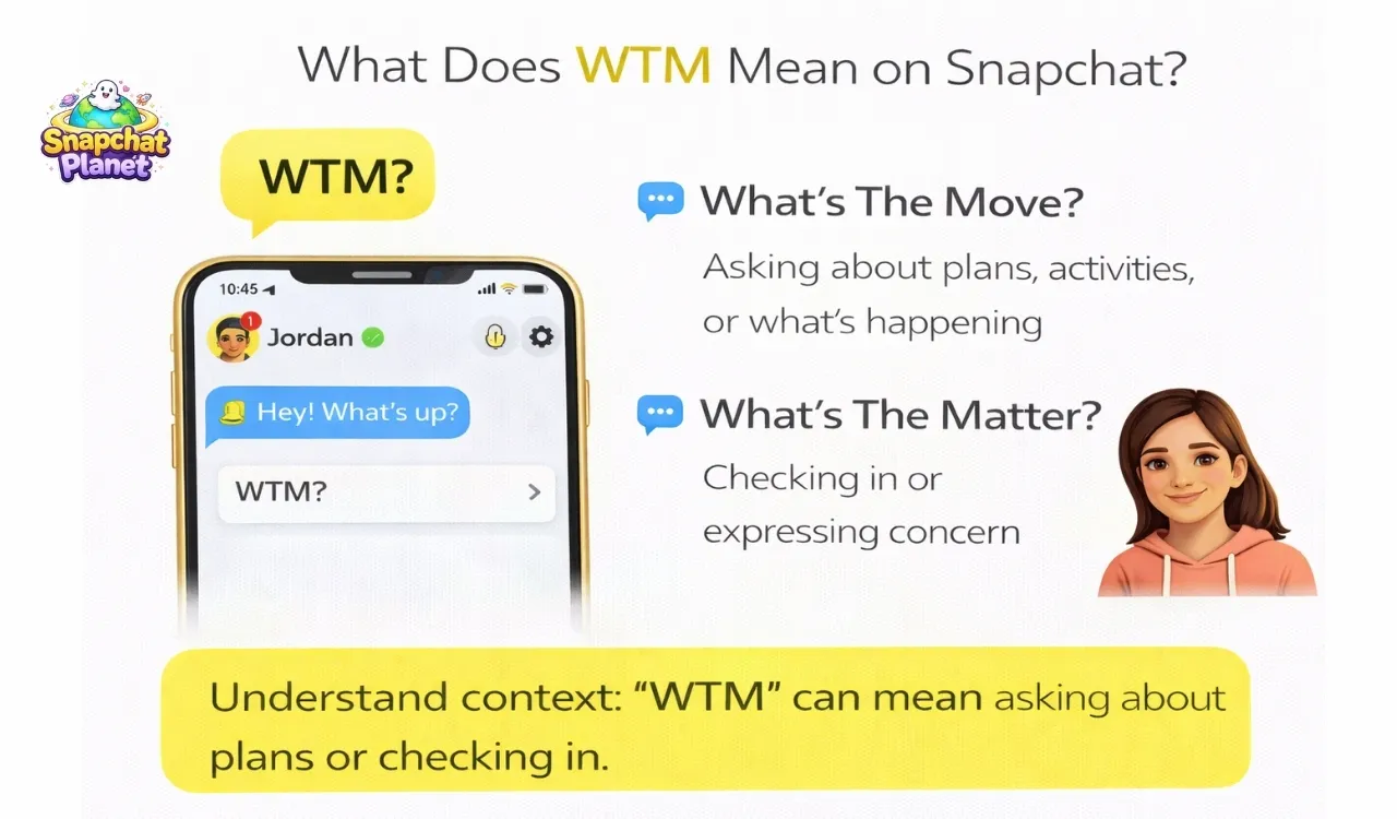 What Does WTM Mean on Snapchat